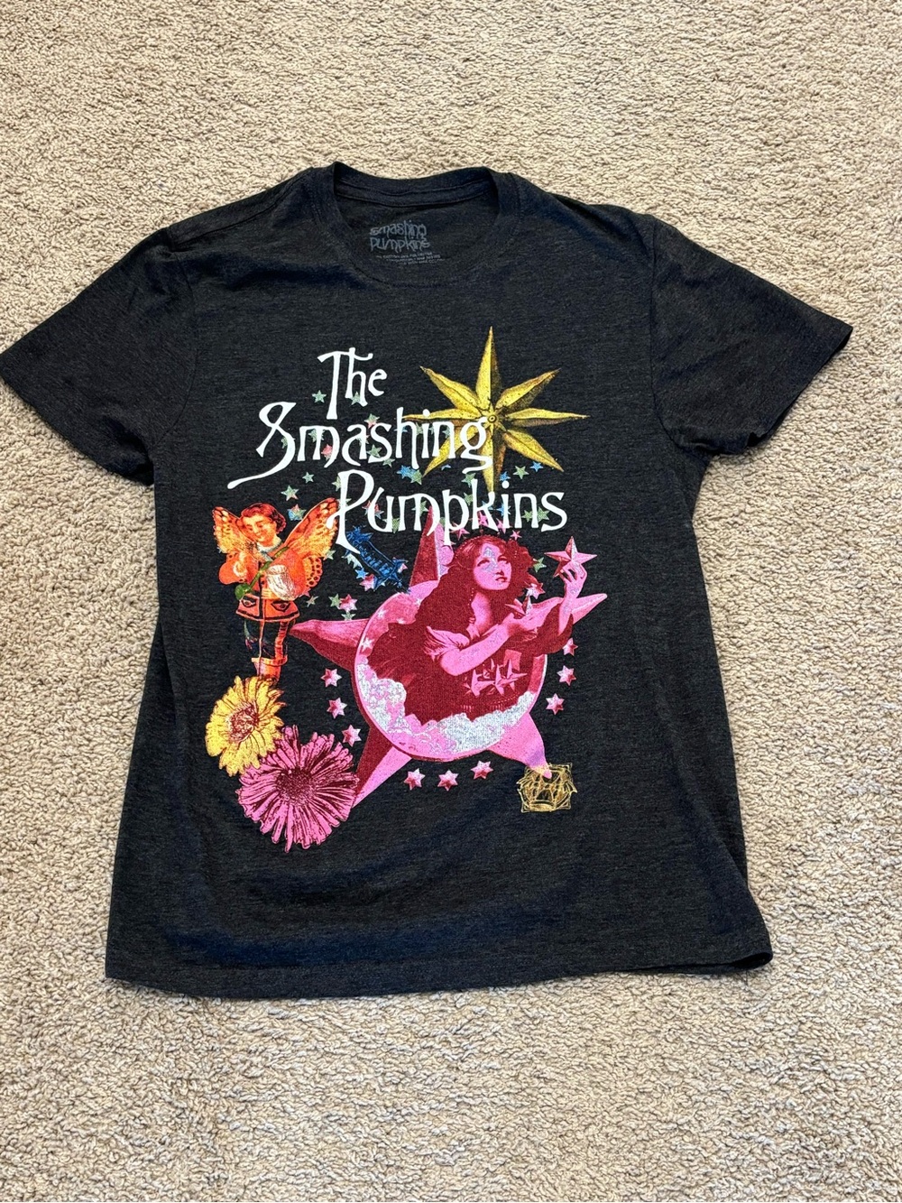The Smashing Pumpkins Graphic Band T-Shirt Heathered Gray Size M